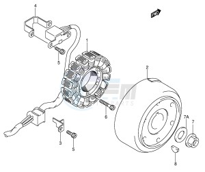 DR-Z400 (E1) drawing MAGNETO (DR-Z400EY EK1 EK2 EK3 EK4)