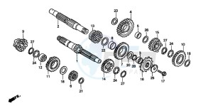 CR250R drawing TRANSMISSION