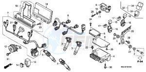 VFR1200FDB drawing SUB HARNESS