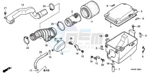 TRX400XD TRX400XD Australia - (U) drawing AIR CLEANER