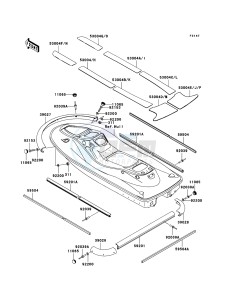 JET SKI STX-15F JT1500A6F FR drawing Pads