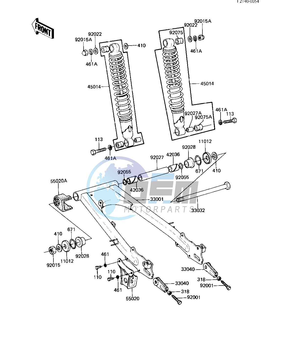 SWING ARM_SHOCK ABSORBERS -- 82-83 A9_A10- -