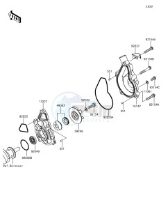 VERSYS 650 ABS KLE650FHF XX (EU ME A(FRICA) drawing Water Pump