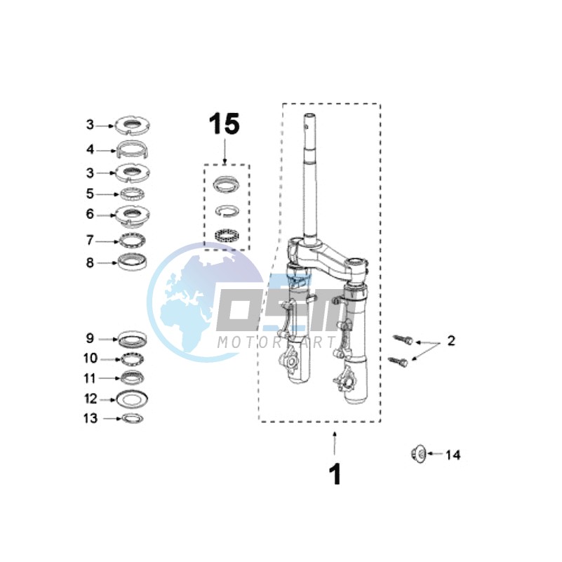 FRONT FORK / STEERINGHEAD