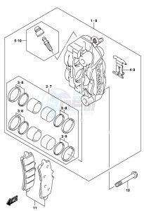 GSX-S1000 A drawing FRONT CALIPER