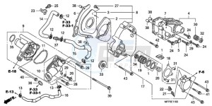 CB1300SA9 F / ABS BCT CMF MME TWO TY2 drawing LEFT REAR COVER/WATER PUM P