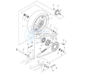 FZ6 FAZER S2 ABS 600 drawing REAR WHEEL