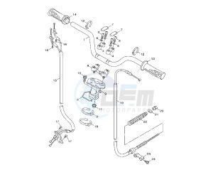 YW BW'S 125 drawing STEERING HANDLE AND CABLE