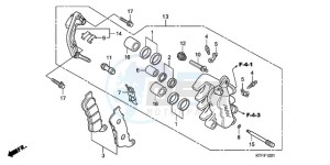 SH1259 UK - (E) drawing FRONT BRAKE CALIPER (SH1259/1509)