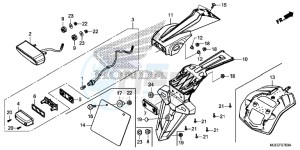 CB650FAH 2ED - (2ED) drawing TAILLIGHT