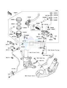 Z1000_ABS ZR1000C8F FR GB XX (EU ME A(FRICA) drawing Front Master Cylinder