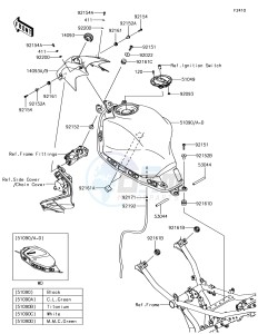 Z650 ER650HHF XX (EU ME A(FRICA) drawing Fuel Tank