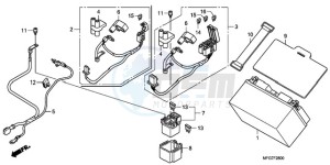 CB600F39 France - (F / CMF ST 25K) drawing BATTERY