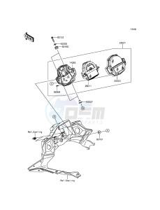 VERSYS 650 ABS KLE650FGF XX (EU ME A(FRICA) drawing Meter(s)