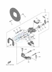 YXE850EN YXE85WPAM (BANF) drawing REAR BRAKE CALIPER 2