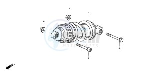 VT600CD drawing REAR CUSHION