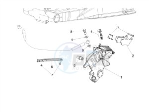 SHIVER 900 E4 ABS NAVI (APAC) drawing Rear brake caliper