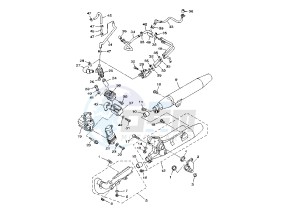 XVS DRAG STAR 650 drawing EXHAUST MY01-02