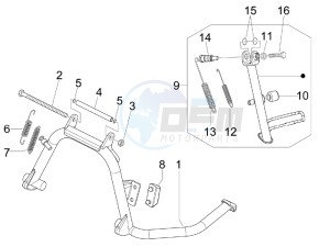 LXV 125 4T Navy (Euro 3) drawing Stand