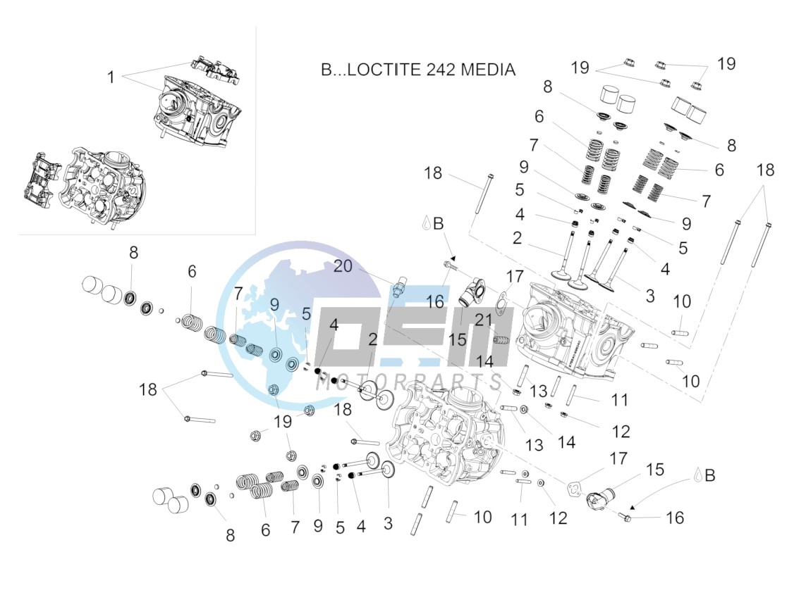 Cylinder head - valves