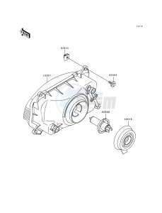 ZX 600 D [NINJA ZX-6] (D1) [NINJA ZX-6] drawing HEAD LAMP