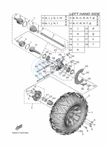 YXE850EN YXE85WPHL (BAN3) drawing REAR WHEEL