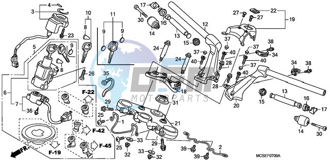 HANDLE PIPE/TOP BRIDGE