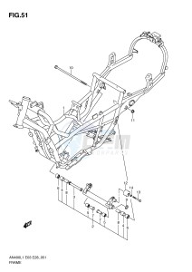 AN400 (E3-E28) Burgman drawing FRAME (AN400L1 E3)