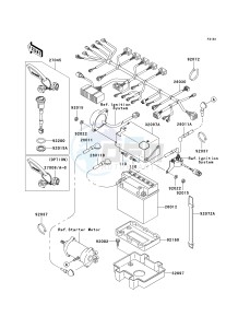 JT 1100 C [1100 STX D.I.] (C1) [1100 STX D.I.] drawing ELECTRICAL EQUIPMENT