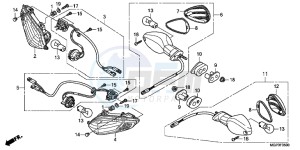 CBR1000RRD Fireblade - CBR1000RR UK - (E) drawing WINKER