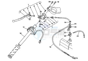 MITO EU2/EU3 125 drawing CLUTCH CONTROL