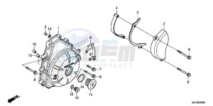 NC750JF Vultus - NC750J Europe Direct - (ED) drawing A.C. GENERATOR COVER