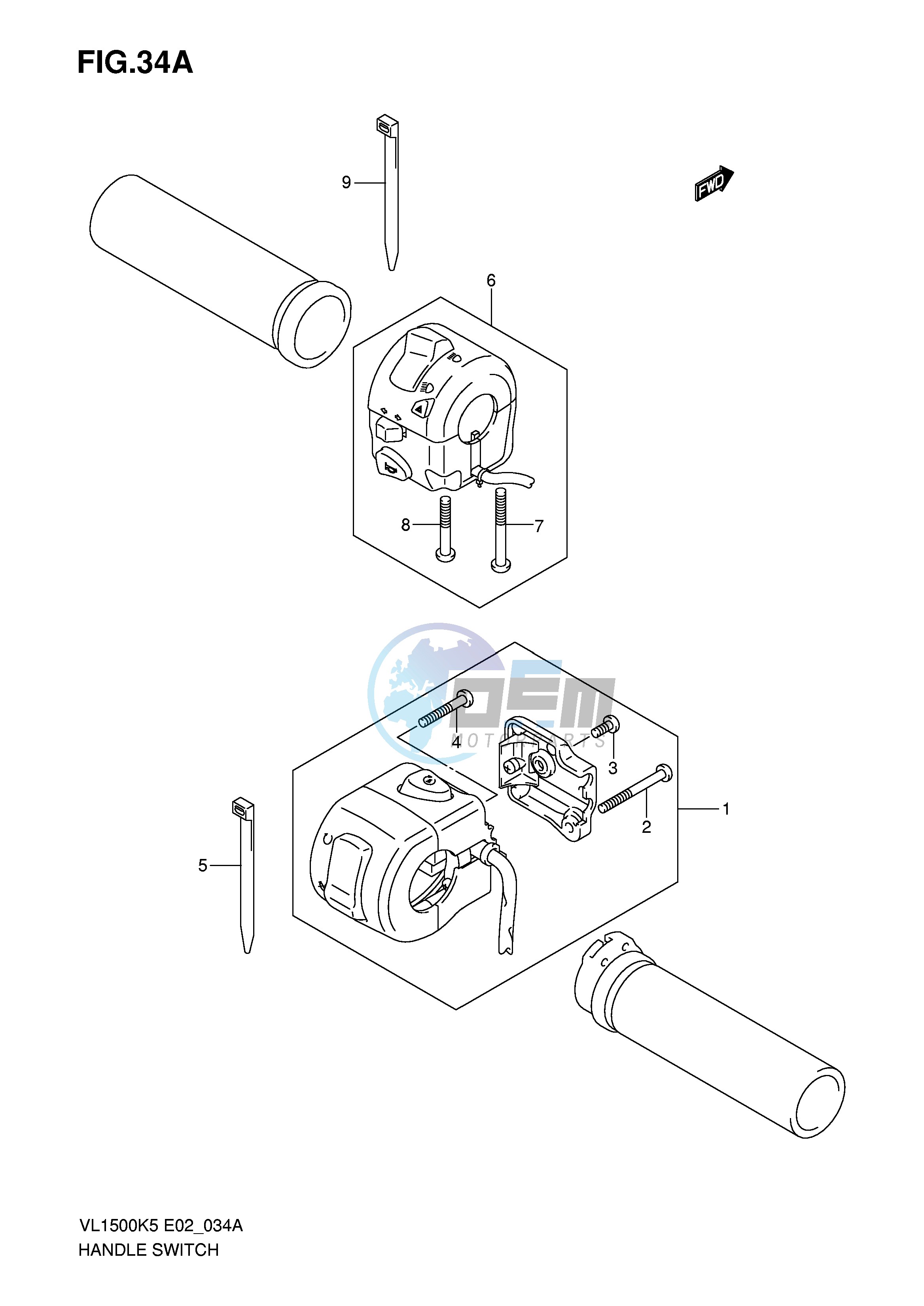 HANDLE SWITCH (MODEL K7 K8 K9)