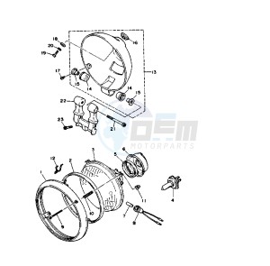 XV VIRAGO 1100 11000 drawing HEADLIGHT