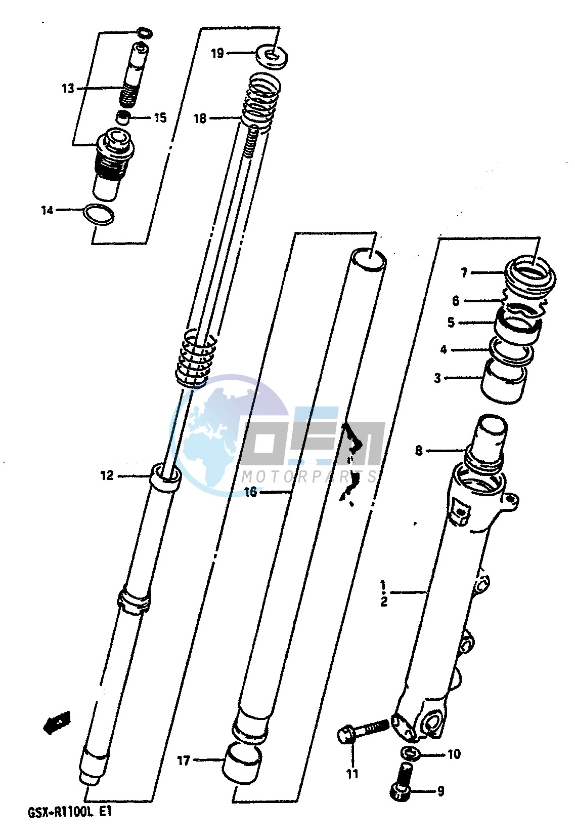 FRONT DAMPER (MODEL L E24)