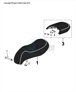 DJANGO 50 4T EVASION drawing SADDLE