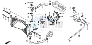 CBR600F3 drawing RADIATOR