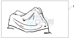 CBF500 drawing BODY COVER XL HONDA LOGO