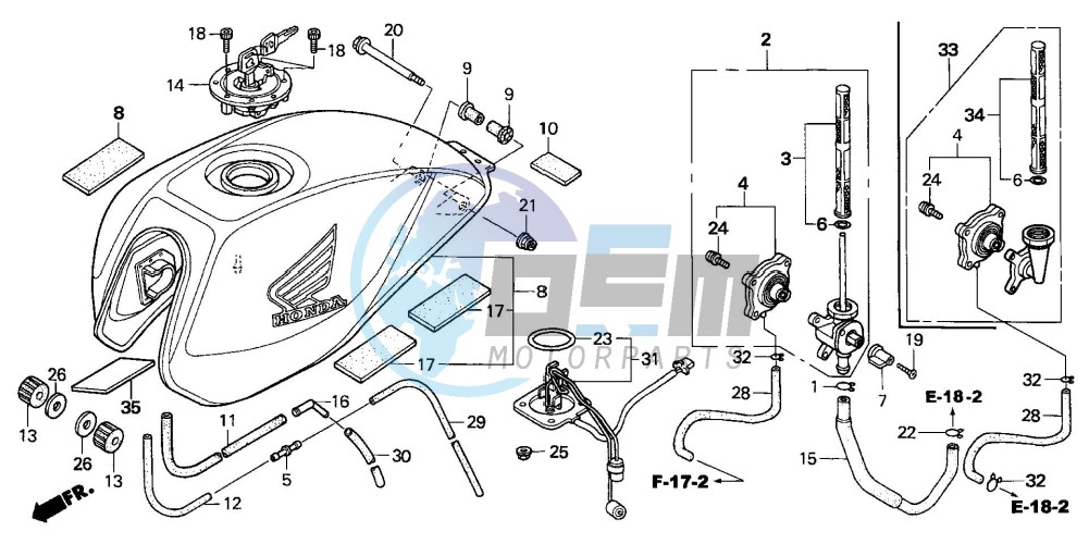 FUEL TANK (CB600F3/4/5/6)