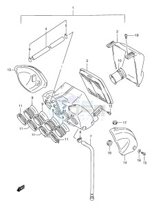 GSF1200 (E2) Bandit drawing AIR CLEANER