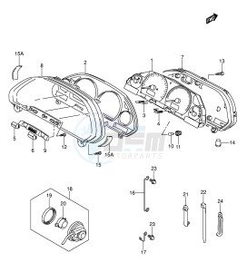 AN250 (E2) Burgman drawing SPEEDOMETER (MODEL K3)