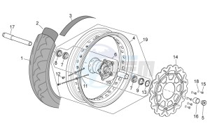 RXV-SXV 450-550 Pikes Peak drawing Front wheel II