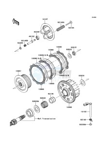 Z750 ZR750LCF UF (UK FA) XX (EU ME A(FRICA) drawing Clutch