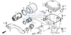 TRX250XA Europe Direct - (ED) drawing AIR CLEANER