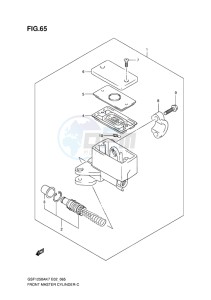 GSF-1250S ABS BANDIT EU drawing FRONT MASTER CYLINDER