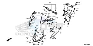 CB650FAE CB650FA 2ED drawing METER VISOR