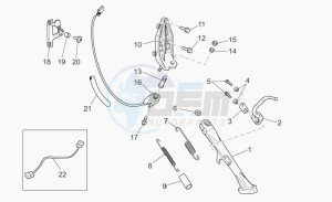 Griso V 850 IE IE drawing Lateral stand