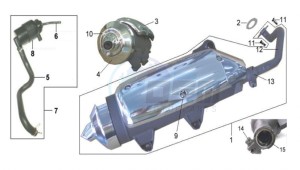 HD 125 EVO drawing EXHAUST