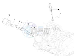 Medley 125 4T ie ABS E4 (EMEA) drawing Flywheel magneto cover - Oil filter