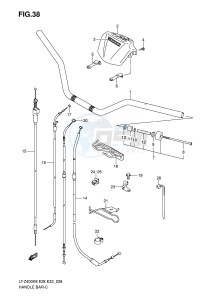 LT-Z400 (E28-E33) drawing HANDLEBAR